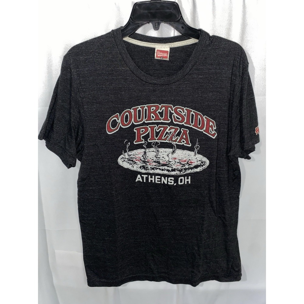 Homage Courtside Pizza Athens Ohio T Shirt Medium